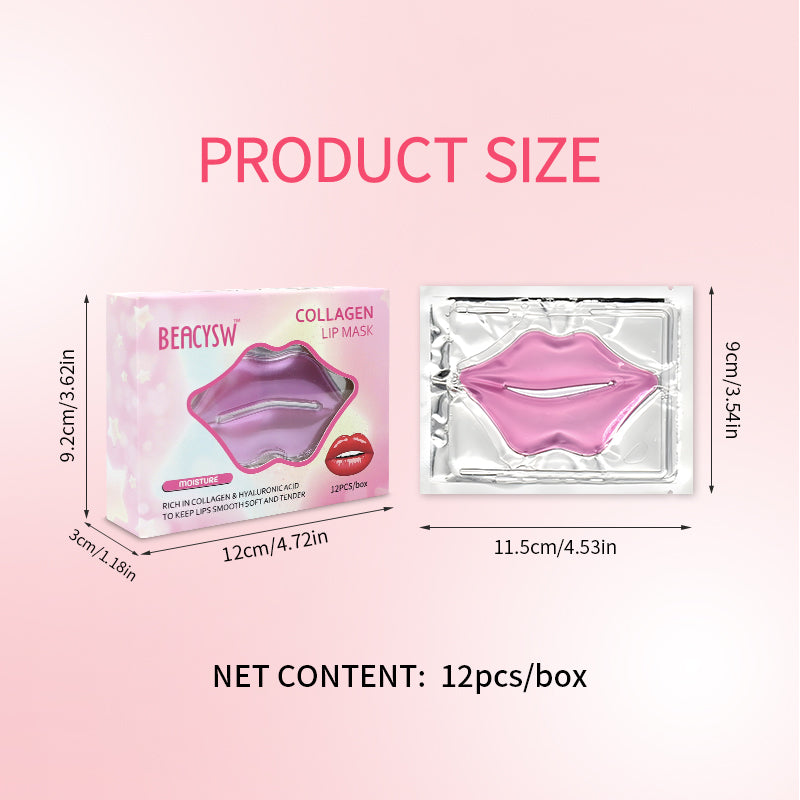 12-Pack Hydrating Collagen Lip Mask ✨ Overnight Repair & 24H Plump! 💋 Crystal Gel Patches for Lip Line Smoothing 🌟 Juicy #GlassSkinLips #LipCareHack 12-Pack Hydrating Collagen Lip Mask ✨ Overnight Repair & 24H Plump! 💋 Crystal Gel Patches for Lip Line Smoothing 🌟 Juicy #GlassSkinLips #LipCareHack